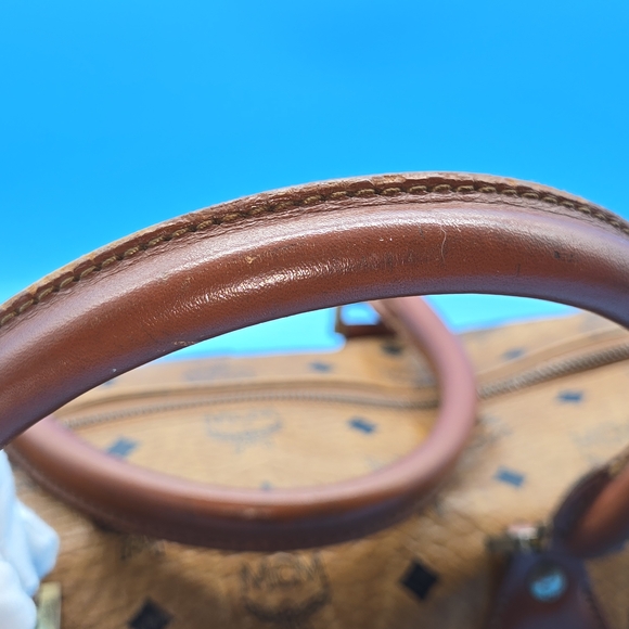MCM Brown Monogram Handbag - Picture 6 of 14